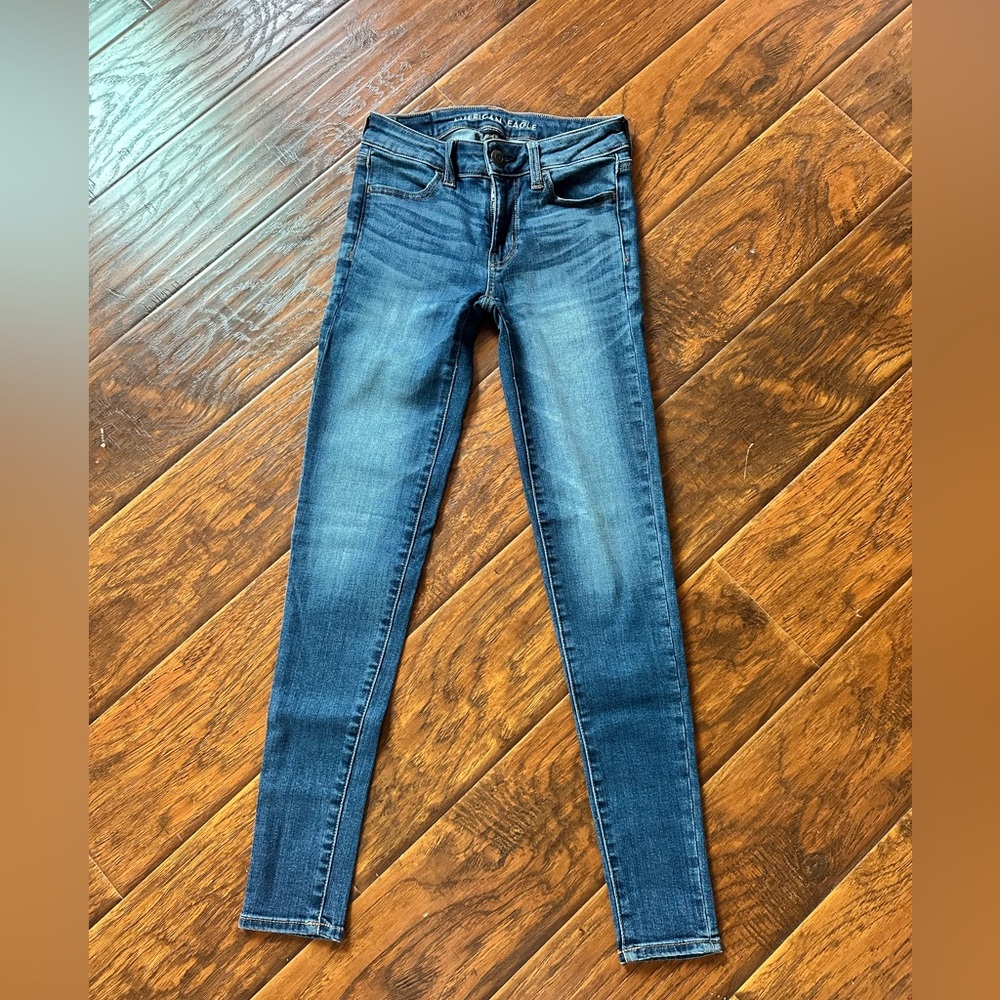 American Eagle Outfitters Dark Blue Skinny Jeans